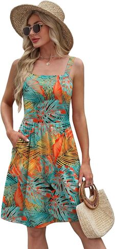 WIHOLL Summer Dresses for Women 2025 Curvy Fahion Floral Sundresses Beach Vacation Clothes in Saudi Arabia