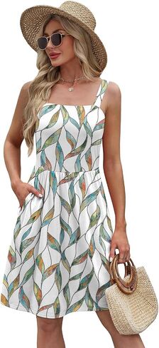 WIHOLL Summer Dresses for Women 2025 Curvy Fahion Floral Sundresses Beach Vacation Clothes in Saudi Arabia