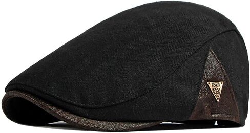 YAMEIZE Retro Flat Cap Newsboy Hat - for Men Ivy Peaky Cap Cabbie Cotton Beret Baker Boy's Hat Flat Cap Driving Outdoor in Saudi Arabia