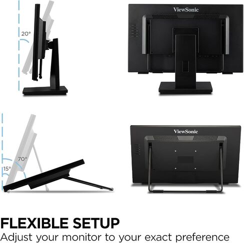 ViewSonic TD2760 27 Inch 1080p 10-Point Multi Touch Screen Monitor with Advanced Ergonomics RS232 HDMI and DisplayPort in Kuwait