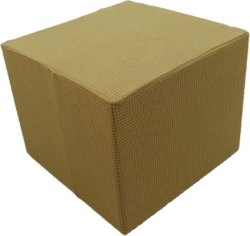 Ottoman Cover Square, Ottoman Slipcover, Small Footstool Covers, Stretch Cube Footrest Slip Covers,16x16 18x18 in Saudi Arabia