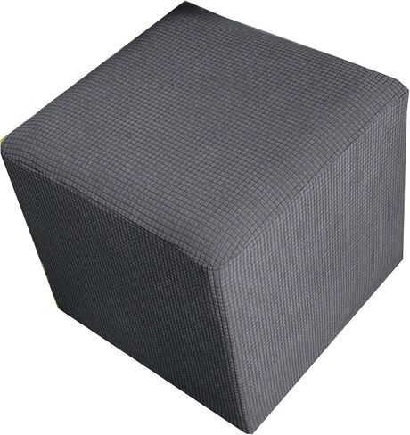 Ottoman Cover Square, Ottoman Slipcover, Small Footstool Covers, Stretch Cube Footrest Slip Covers,16x16 18x18 in Saudi Arabia
