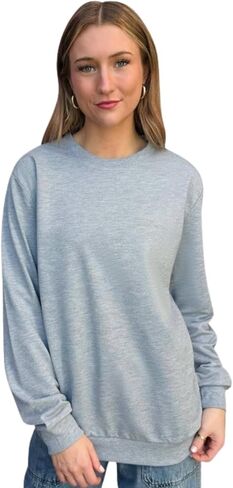 ILTEX Adult Polyester Crewneck Long Sleeves Sweatshirt | Unisex Cotton Fleece Relax fit & Comfortable in Kuwait