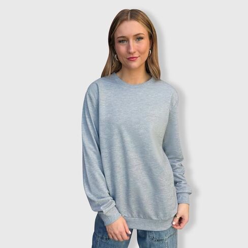 ILTEX Adult Polyester Crewneck Long Sleeves Sweatshirt | Unisex Cotton Fleece Relax fit & Comfortable in Kuwait