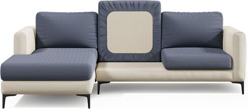 Magic Sofa Cover - Classic Pet-Proof Sofa Seat Cover - Small, Ivory Beige - Easy Installation, Stain Resistant, Machine Washable, Stretchy Covers for Sectional Couches and Sofas in Saudi Arabia