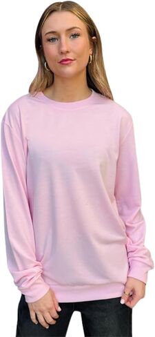 ILTEX Adult Polyester Crewneck Long Sleeves Sweatshirt | Unisex Cotton Fleece Relax fit & Comfortable in Kuwait