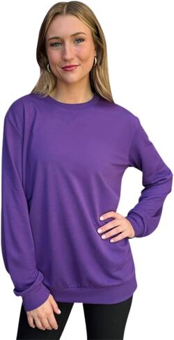 ILTEX Adult Polyester Crewneck Long Sleeves Sweatshirt | Unisex Cotton Fleece Relax fit & Comfortable in Kuwait