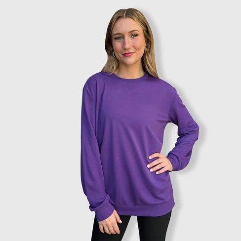 ILTEX Adult Polyester Crewneck Long Sleeves Sweatshirt | Unisex Cotton Fleece Relax fit & Comfortable in Kuwait
