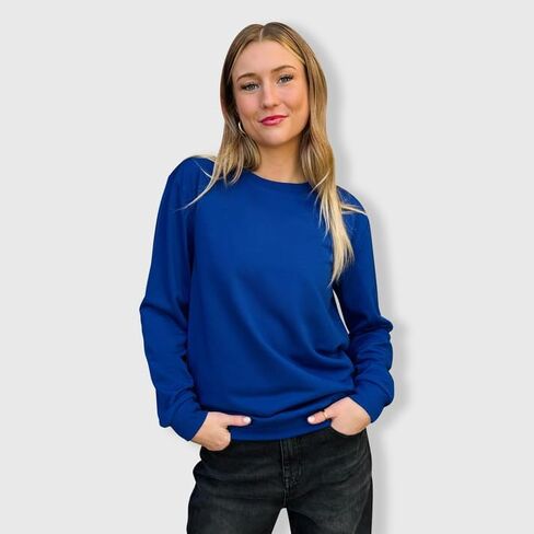 ILTEX Adult Polyester Crewneck Long Sleeves Sweatshirt | Unisex Cotton Fleece Relax fit & Comfortable in Kuwait