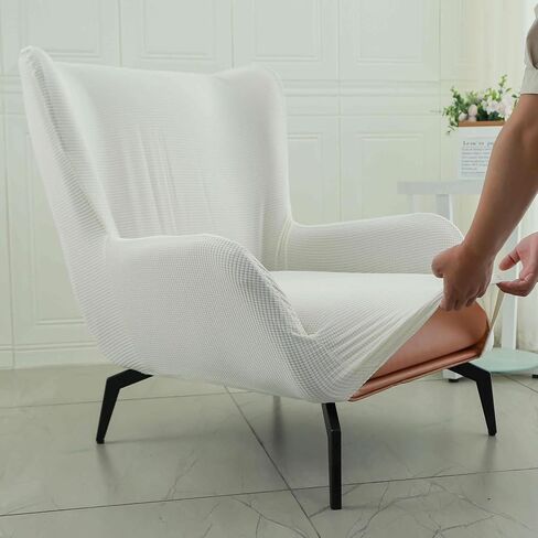 Eco-Ancheng Chair Cover Modern Accent Chair Cover Armchair Slipcover Wing Chair Slipcover with Arms Removable Covers for Chairs Armchair Sofa Covers Furniture Protector for Living Room,04 in Saudi Arabia