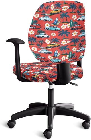 Marble Print Office Chair Cover Standard Size, Comfy Breathable Office Chair Slipcover 2 Pack, Anti-Dust Decorative Computer Desk Chair Cover for Home & Office in Saudi Arabia