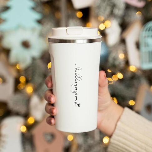 3X Hello Beautiful Rearview Mirror Decal, Cute Car Decals for Women, Car Stickers and Decals, Rear View Mirror Sticker, Rearview Mirror Accessories (Hello Beautiful White) in Kuwait