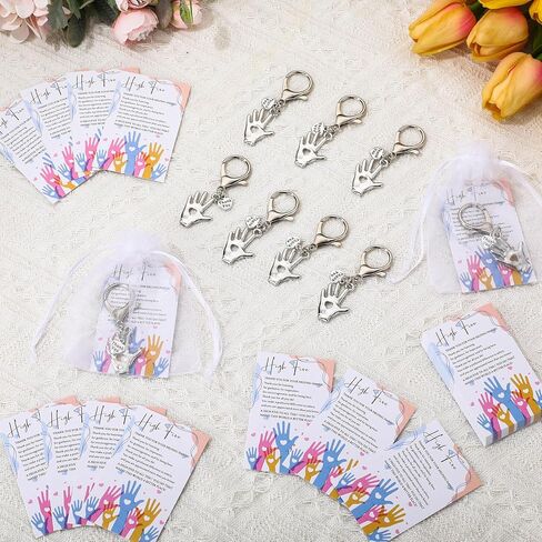 Faccito Volunteer Appreciation Gifts High Five Hand Keychains Bulk Thank You Gift for Coworker Employee Social Worker in Kuwait