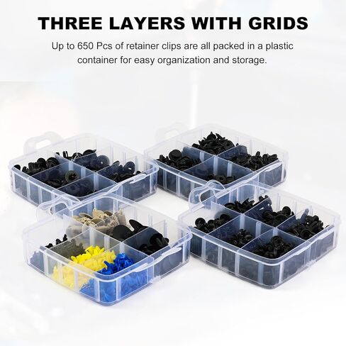 240 Pcs Bumper Clips Car Clips Plastic Rivets of 12 Most Popular Sizes and 5 Fastener Removers Fasteners Push Retainer Kit Auto Push Pin Rivets Set in Saudi Arabia