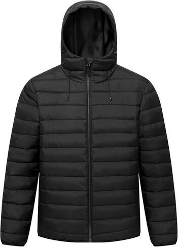 سترة منتفخة من الرجال المنتفخين بالقلق المغطى بالرجال مقاومة للماء المعاطف الشتوية الدافئة المعزولة in Kuwait