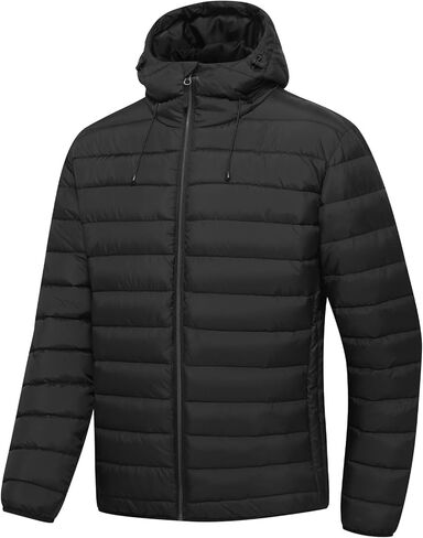 سترة منتفخة من الرجال المنتفخين بالقلق المغطى بالرجال مقاومة للماء المعاطف الشتوية الدافئة المعزولة in Kuwait