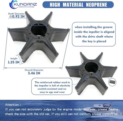 06192-ZW1-000 Outboard Water Pump Impeller Repair Kit For Honda 75 90 115 130 HP 4-Stroke Sierra 18-3283 75HP 90HP 115HP 130HP BF75 BF90 BF115 BF130 in Saudi Arabia