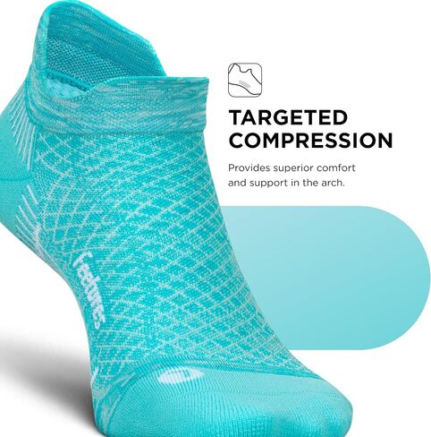 Feetures Plantar Fasciitis Relief Sock Light Cushion No Show Tab - Targeted Compression Sock for Women & Men in Saudi Arabia