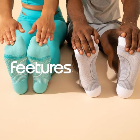 Feetures Plantar Fasciitis Relief Sock Light Cushion No Show Tab - Targeted Compression Sock for Women & Men in Saudi Arabia