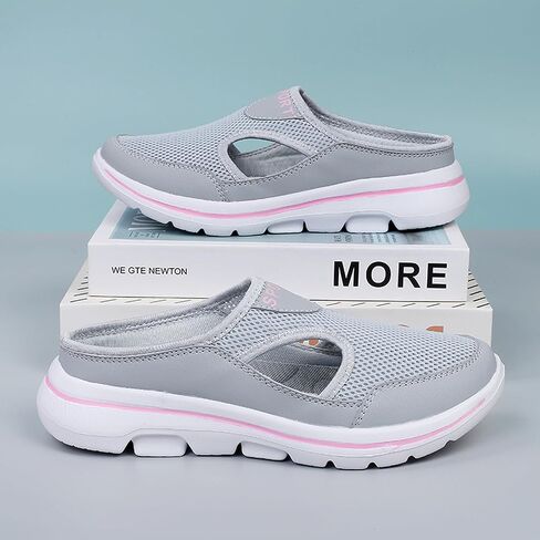 Men's Slip On Mules Womens Lightweight Open Back Shoes Comfort Walking Shoes Breathable Slippers Closed Toe Slides in Kuwait