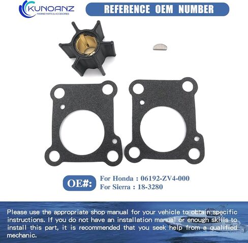 06192-ZW1-000 Outboard Water Pump Impeller Repair Kit For Honda 75 90 115 130 HP 4-Stroke Sierra 18-3283 75HP 90HP 115HP 130HP BF75 BF90 BF115 BF130 in Saudi Arabia