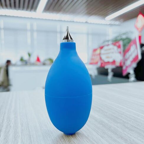 Mini Squeeze Ball Pump Duster Ear Mold Cleaner Dust Cleaner Air Blower for Hearing Aids, Camera Lens, Watch Computer Laptop, DSLR Camera Lens Keyboard, Computer PC Parts (Blue(Metal)) in Kuwait