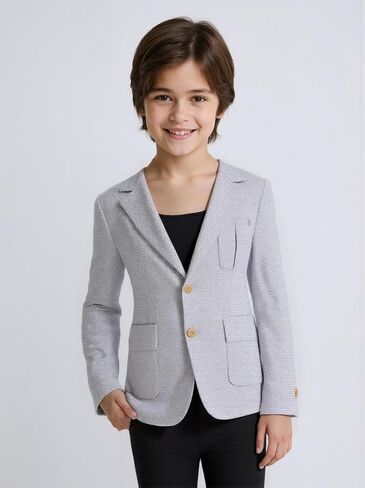 بليزرز في Visaccy Kids for Boys Slim Fit Suit Blazer Boy Sebody Single Schoole School in Kuwait