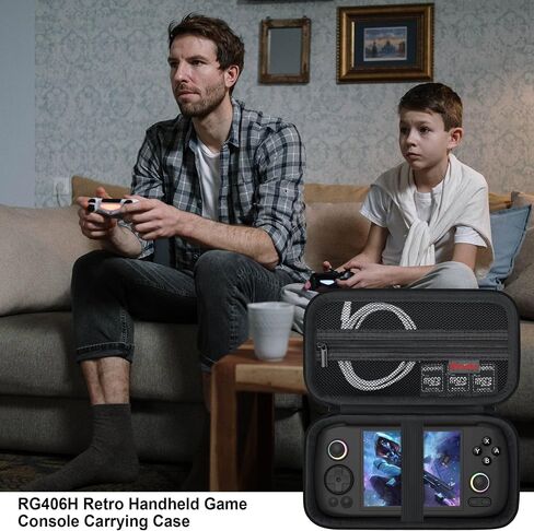 حقيبة حمل Elonbo لجهاز التحكم في الألعاب المحمولة GameSir X2s Type-C، وحدة تحكم الألعاب المحمولة GameSir X2s حامل منظم حقيبة السفر، جيب شبكي داخلي إضافي يناسب كابلات الشحن، أرجواني in Kuwait