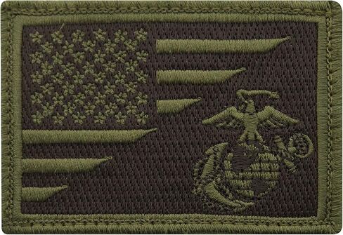 Rothco US Flag/USMC Eagle، Globe and Anchor Morale Patch، بني ذئب in Saudi Arabia