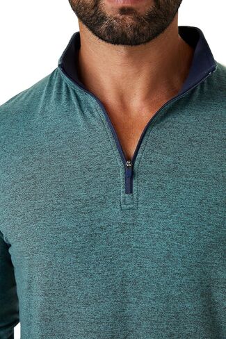 ZIRE Men's Golf Peformance Quarter Zip - Ultra Soft Fabric with Moisture Wicking Four Way Stretch Technology in Saudi Arabia