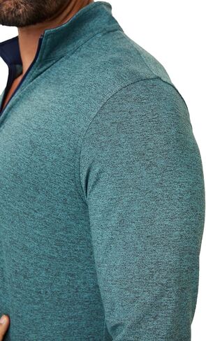 ZIRE Men's Golf Peformance Quarter Zip - Ultra Soft Fabric with Moisture Wicking Four Way Stretch Technology in Saudi Arabia