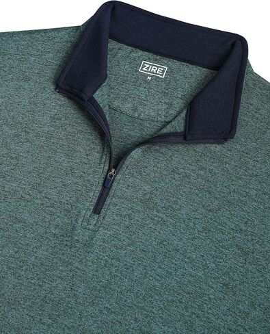 ZIRE Men's Golf Peformance Quarter Zip - Ultra Soft Fabric with Moisture Wicking Four Way Stretch Technology in Saudi Arabia