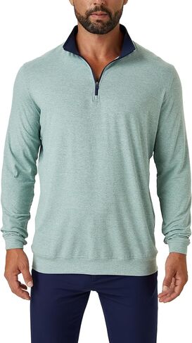 ZIRE Men's Golf Peformance Quarter Zip - Ultra Soft Fabric with Moisture Wicking Four Way Stretch Technology in Saudi Arabia