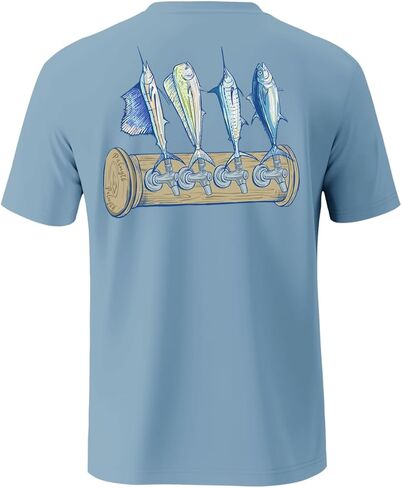Palmyth Fishing Shirts for Men Short Sleeve T-Shirt UPF 50+ Sun Protection UV Tee in Kuwait