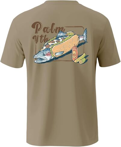 Palmyth Fishing Shirts for Men Short Sleeve T-Shirt UPF 50+ Sun Protection UV Tee in Kuwait