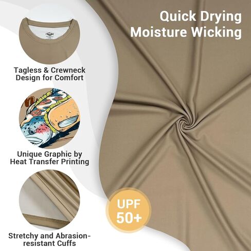 Palmyth Fishing Shirts for Men Short Sleeve T-Shirt UPF 50+ Sun Protection UV Tee in Kuwait