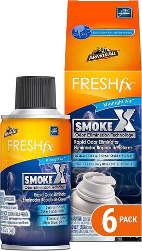 Fresh FX Smoke X Car Odor Eliminator Spray Pump by Armor All, On-The-Go Car Air Freshener Spray, Midnight Air Scent, 0.15 Oz in Saudi Arabia