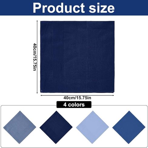 Pure Cotton Handkerchiefs for Men, 4 Pack 15.8x 15.8 Inch Pocket Squares Hankies Handkerchief Soft Handkerchiefs in Saudi Arabia