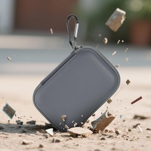 حافظة متوافقة مع Samsung T9/ T7/ T7 Shield Portable SSD 1TB 2TB 4TB محرك الأقراص الصلبة الخارجي، منظم حامل حمل السفر لمحركات الأقراص الصلبة وكابل USB (صندوق فقط) - أرجواني in Kuwait