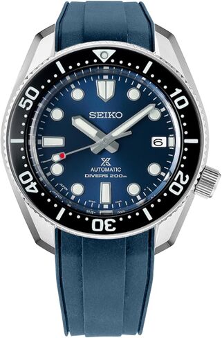 StrapXPro(SBX1A) Watch Band 20mm Rubber Curved End Dive Watch Strap Replacement for Seiko Prospex MM200/ MM200GMT Automatic Diver's watches SPB187, SPB299, SPB381, etc. (Navy Blue with Silver Clasp) in Saudi Arabia