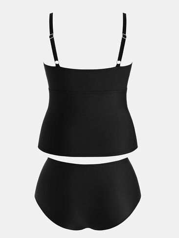 Cupshe Women's Plus Size Seits V V Neck Ruched اثنين in Kuwait
