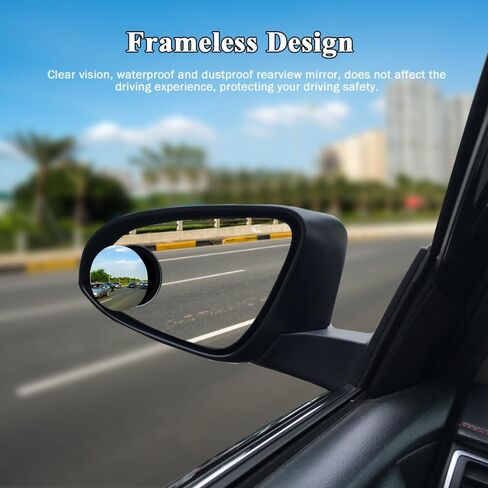 2pcs مرآة البقعة العمياء للسيارة ، مرايا بقعة عمياء صغيرة ، مستطيل HD الزجاجية الخارجة غير المقيدة مرآة ، إكسسوارات السيارات 360 درجة ، مرآة الجانبية ذات الزاوية الواسعة (المستطيل ، 2pcs) in Saudi Arabia
