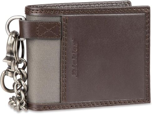 Dickies Men's Slim Everyday Leather Bifold Chain Wallet in Saudi Arabia