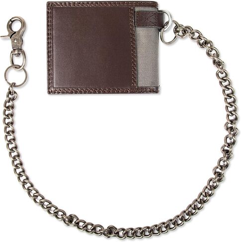 Dickies Men's Slim Everyday Leather Bifold Chain Wallet in Saudi Arabia