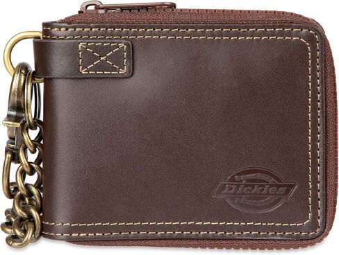 Dickies Men's Slim Everyday Leather Bifold Chain Wallet in Saudi Arabia