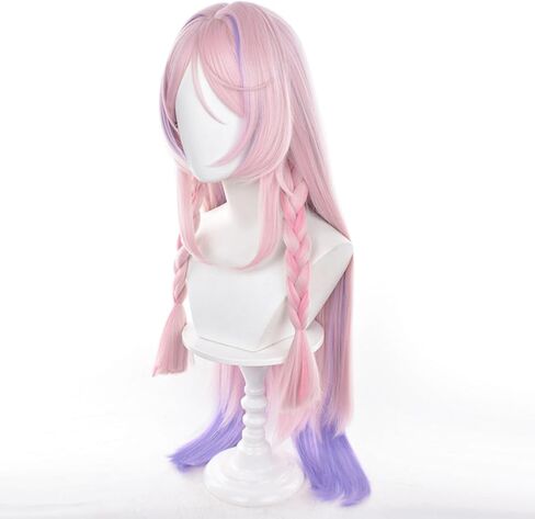 شخصية Cosplay شعر مستعار لشخصيات اللعبة الفاتحة الوردي الأرجواني مزيج طويل الباروكات أزياء الباروكات للجنسين أنيمي لعب عيد الميلاد هالوين حفلة عيد الميلاد in Kuwait