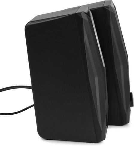 سماعات ألعاب الكمبيوتر beFree Sound 2.0 مع أضواء LED RGB، أسود in Kuwait