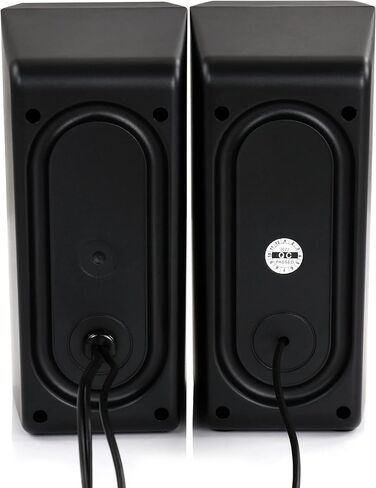 سماعات ألعاب الكمبيوتر beFree Sound 2.0 مع أضواء LED RGB، أسود in Kuwait