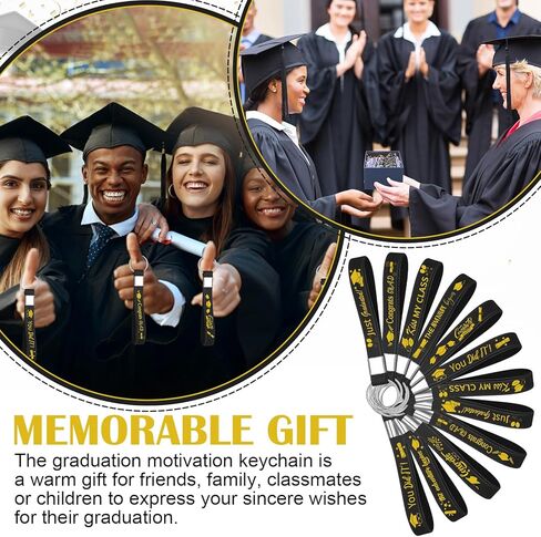 60 Pcs Class of 2025 Graduation Keychains Inspirational Silicone Keychain Bulk Graduation Gifts Motivational Rubber Key Rings for Teacher High School College Students Graduate in Kuwait