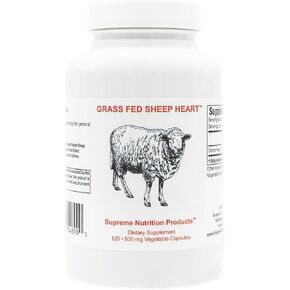 Supreme Nutrition Grass Fed Sheep Heart. 120 Pure Ovine Heart Capsules